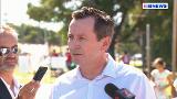 9RAW: WA Labor leader Mark McGowan votes ahead of state election