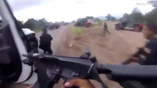 cartel video ambush police